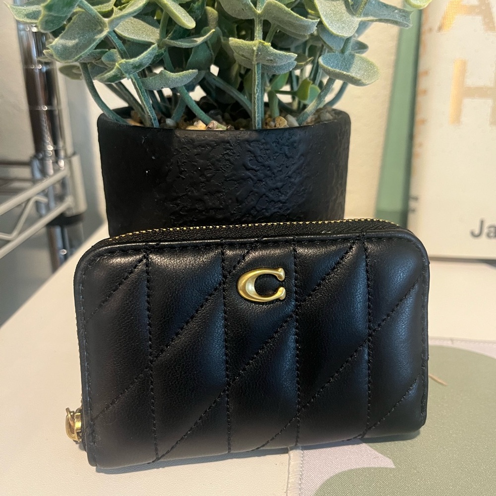 Coach Black Quilted Wallet